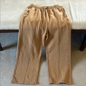 Victoria’s Secret Pink tan wide leg camel pants